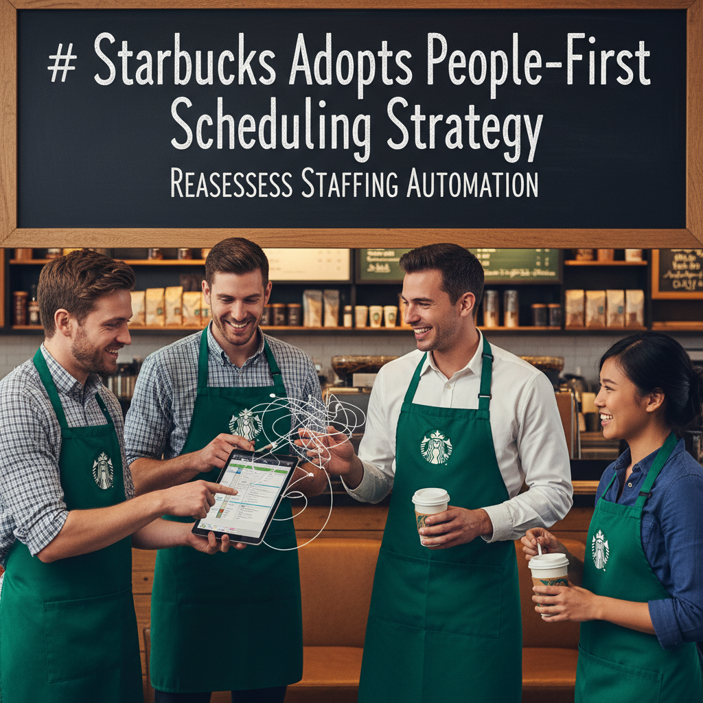 Starbucks Adopts People-First Scheduling Strategy as It Reassesses Staffing Automation Investment